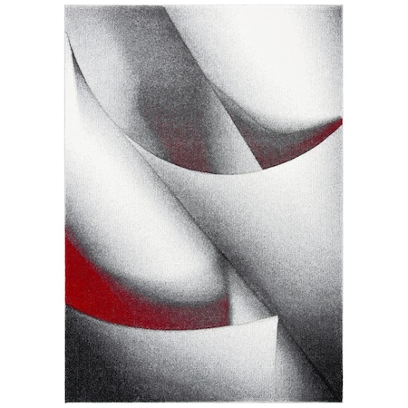 Safavieh Rectangle Modern Hollywood Area RugGrey & Red 2 ft.7 in. x 5 ft. HLW716Q-3